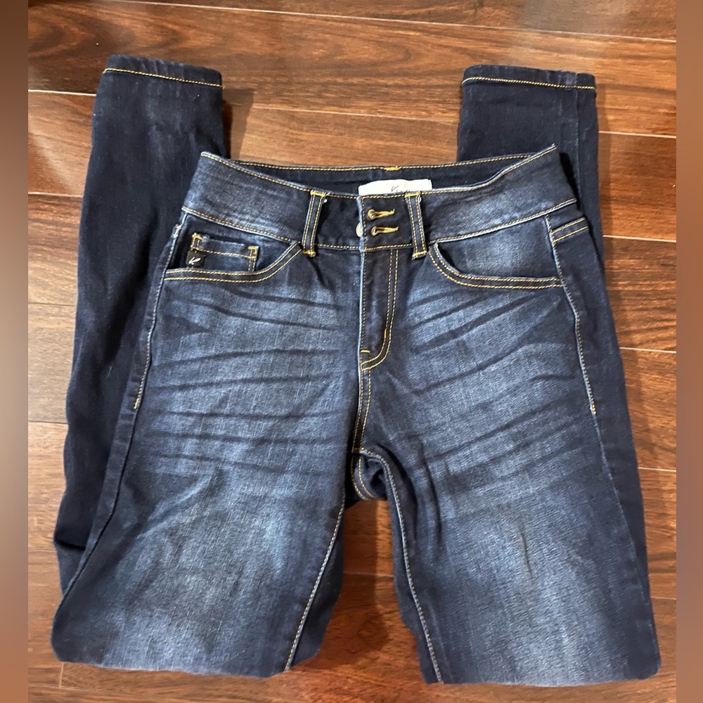 KanCan Double Button Skinny Jeans